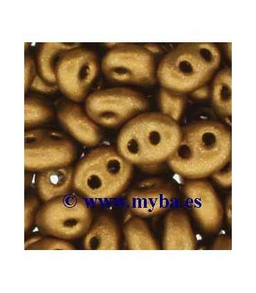 TWIN BEADS PRECIOSA 2,5x5mm 01740 COPPER 23 GR