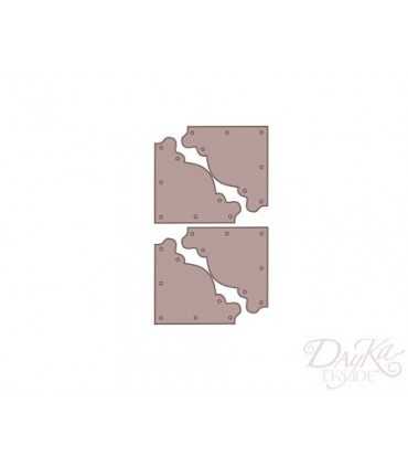 SILUETA CARTÓN DAYKA ESQUINAS 5x5 CM 4 UNIDADES