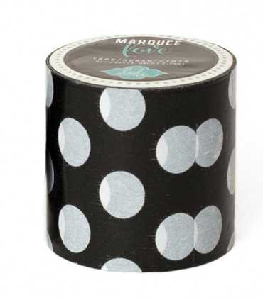 MARQUEE TAPE 2 PULGADAS x 2,44 METROS NEGRO PUNTOS