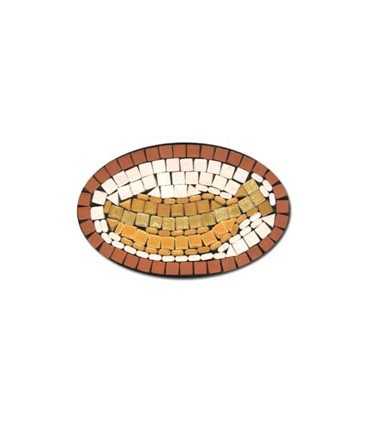 KIT MOSAICO BASE MAGNÉTICA OVALADO PLÁTANO 8x6 CM
