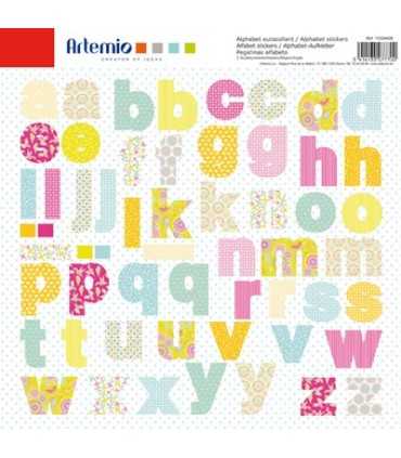 ALFABETO AUTOADHESIVO ARTEMIO LIBERTAD 2 HOJAS
