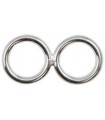 ANILLA SOLDADA OCHO 28x14x2 MM  PLATA 1 UD