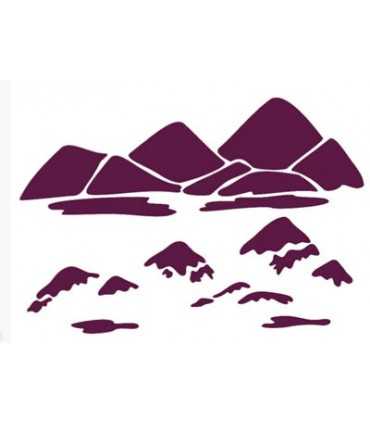 PLANTILLA STENCIL DAYKA A3 30x42 CM MONTAÑAS