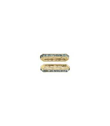 RONDEL SWAROVSKI 17x3 MM 5 UNIDADES DORADO