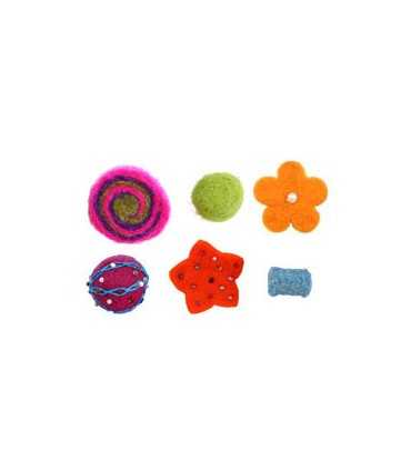 CUENTAS FIELTRO MIX  1 UNIDAD