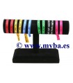 PULSERAS CON MENSAJE CINTA 7 MM AJUSTABLES 1 UD