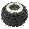 CUENTA STRASS Y RESINA 14,5x11 MM AGUJ 5 MM 1 UD : color:Negro