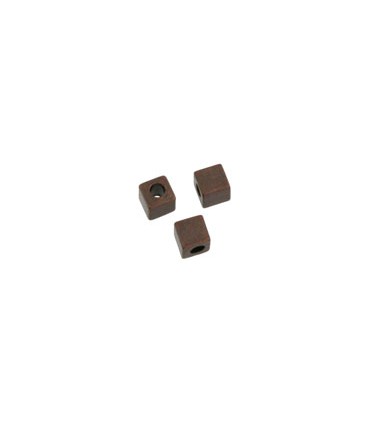 CUBOS METAL 3 MM AGUJERO 1 MM 25 UNIDADES