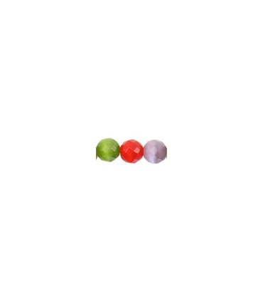 BOLAS CRISTAL OJO GATO FACETADAS  6 MM HILO 40 CM
