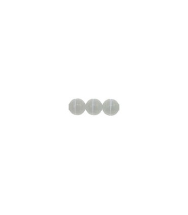 BOLAS CRISTAL OJO DE GATO LISAS 8 MM HILO 40 CM