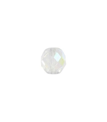 BOLAS FACETADAS CRISTAL CHECO 10 MM AB 25 UNIDADES