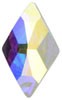 ROMBO BASE PLANA CRISTAL SWAROVSKI 10x6 MM 2 UD : color:Cristal AB
