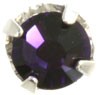 XILION ROSE STRASS MONTADO DE 4 MM APROX. : Unidades:Envase 25 Ud aprox., color:Purple Velvet