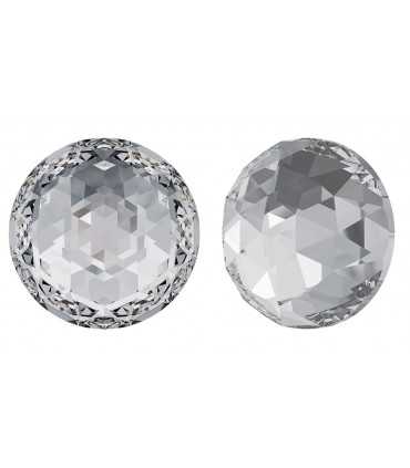MEDIA BOLA BASE PLANA CRISTAL SWAROVSKI 10 MM 2 UD