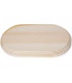 PEANA DE MADERA OVALADA 20x9 CM ARRIBA