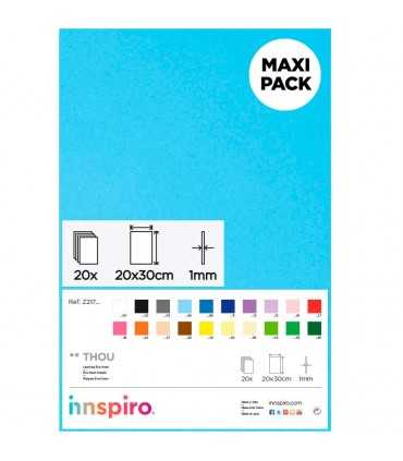 GOMA EVA 1 MM PLANCHA 20x30 CM 20 UNIDADES 1 COLOR