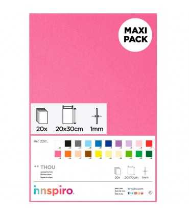 GOMA EVA 1 MM PLANCHA 20x30 CM 20 UNIDADES 1 COLOR