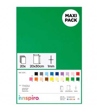 GOMA EVA 1 MM PLANCHA 20x30 CM 20 UNIDADES 1 COLOR