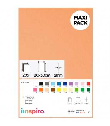 GOMA EVA 2 MM PLANCHA 20x30 CM 20 UNIDADES 1 COLOR