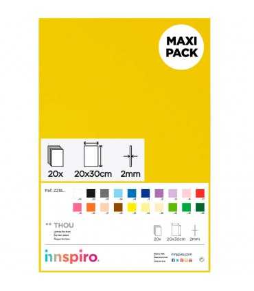 GOMA EVA 2 MM PLANCHA 20x30 CM 20 UNIDADES 1 COLOR