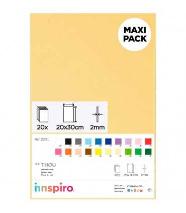 GOMA EVA 2 MM PLANCHA 20x30 CM 20 UNIDADES 1 COLOR