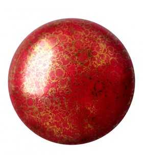 CABOCHON OPAQUE CORAL RED BRONZE 93210-15496 18 MM
