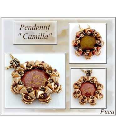 CABOCHON OPAQUE JONQUIL BRONZE 83120-15496 25 MM