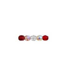 BOLAS CRISTAL BOHEMIA 6 MM MIX COLOR 50 UNIDADES