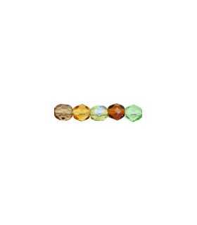 BOLAS CRISTAL BOHEMIA 6 MM MIX COLOR 50 UNIDADES