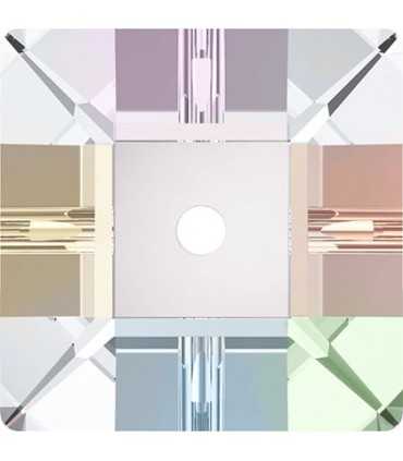 CUADRADO SWAROVSKI 10 MM 1 AGUJERO 2 UNIDADES