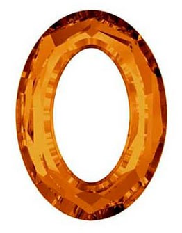 COSMIC OVAL SWAROVSKI 22x16 MM 1 UNIDAD : color:Crystal Copper
