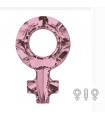 FEMALE SYMBOL CRISTALES SWAROVSKI VER COLORES