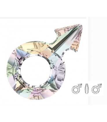 MALE SYMBOL CRISTALES SWAROVSKI 18x11 VER COLORES