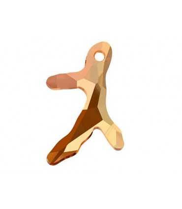 COLGANTE CORAL TRES RAMAS SWAROVSKI 40 MM 1 UD