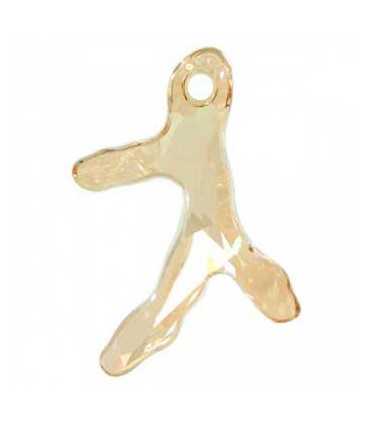 COLGANTE CORAL TRES RAMAS SWAROVSKI 40 MM 1 UD