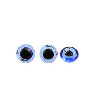 OJOS CRISTAL ANIMALES AZUL 6 MM 4 UNIDADES
