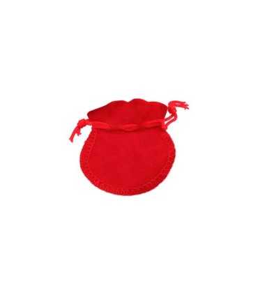 BOLSAS TERCIOPELO ROJO ECO 7x7,5 CM 10 UNIDADES