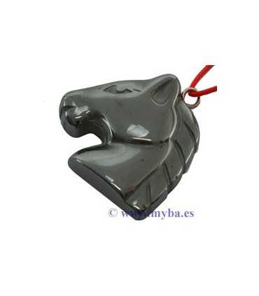 CABALLO CON ANILLA HEMATITE 23x23x5 MM 1 UNIDAD