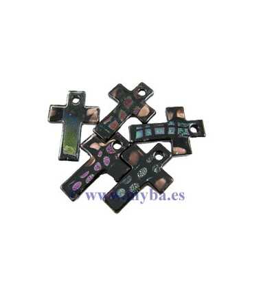 CRUZ CRISTAL DICROICO MIX 34x49x4 MM 1 UD