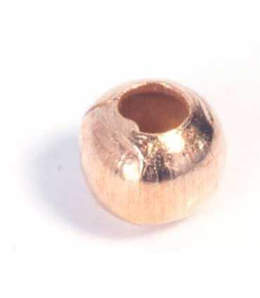 CUENTA LATÓN BOLA DORADO 6 MM DIAM. 100 UNIDADES