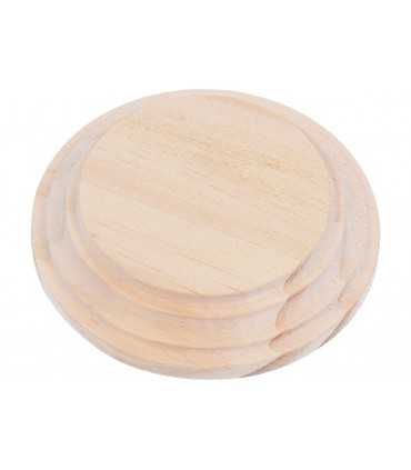 PEANA DE MADERA REDONDA 26,5 CM ARRIBA