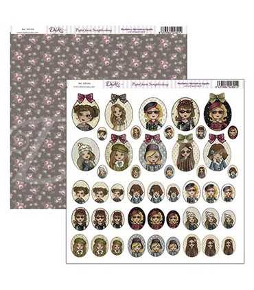 PAPEL SCRAP DAYKA 2 CARAS 30,5x30,5 CM AMIGAS 055