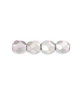 BOLA FACETADA CRISTAL CHECO METALIZADO 4 MM 100 UD