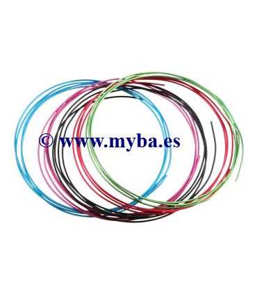 HILO ALUMINIO 1 MM MIX 5 COLORES x 1 METRO