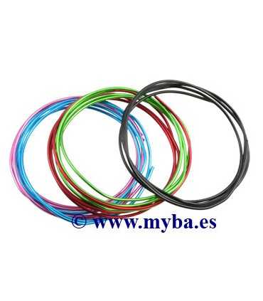 HILO ALUMINIO 2 MM MIX 5 COLORES x 1 METRO