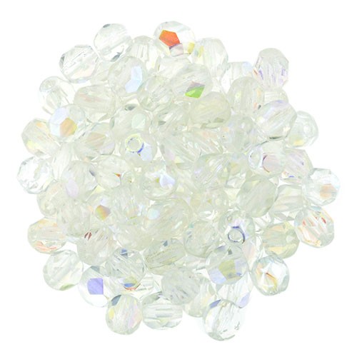 BOLA FACETADA CRISTAL CHECO COLOR+AB  4 MM 65 UD : CRISTAL CHECO:00030 CRYSTAL