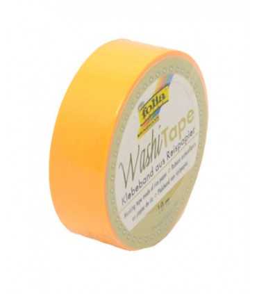 WASHI TAPE FOLIA AMARILLO FLUORESC 15 MMx10 METROS