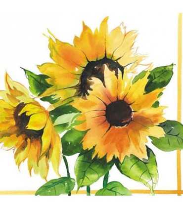 SERVILLETAS AMBIENTE 20 UD FLORES GIRASOLES