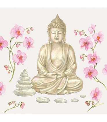 SERVILLETAS AMBIENTE 33x33cm 20 UD BUDDHA