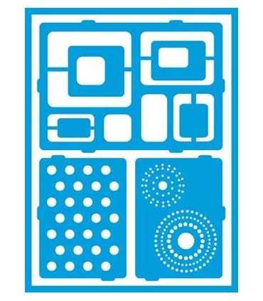 PLANTILLA ADHESIVA AMERICANA MODERNO 15x20 CM